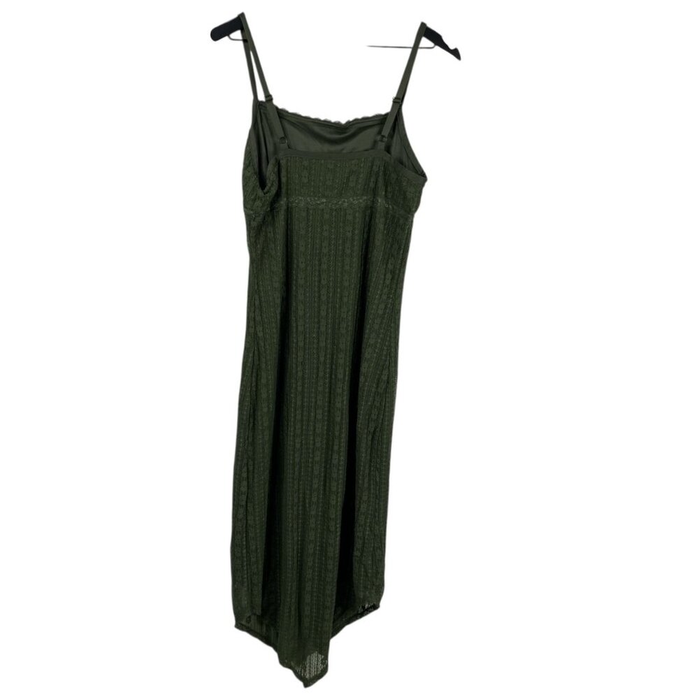 No Boundaries Dress Women's Babydoll Empire Waist Green Sz M Asymmetrical Fairy - Picture 2 of 13
